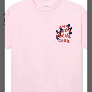 Anti Social Social Club Pink Double Dragon T-Shirt